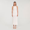 Milana Beaded Dress Ecru