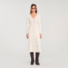 Sabah Fancy Knit Maxi Dress Ecru