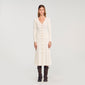 Sabah Fancy Knit Maxi Dress Ecru