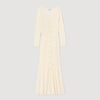 Sabah Fancy Knit Maxi Dress Ecru