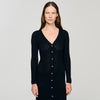 Sabah Fancy Knit Maxi Dress Black