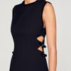 Aurore Short Dress With Cutouts Black