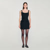 Alessia Short Dress With Bows Black