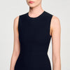 Cassie Two-Tone Short Knit Dress Black / Ecru