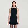Divina Short Beaded Dress Black