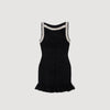 Divina Short Beaded Dress Black