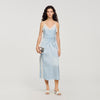 Gaiana Satin-Effect Maxi Dress With Straps SKY BLUE