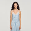 Gaiana Satin-Effect Maxi Dress With Straps SKY BLUE