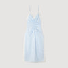Gaiana Satin-Effect Maxi Dress With Straps SKY BLUE
