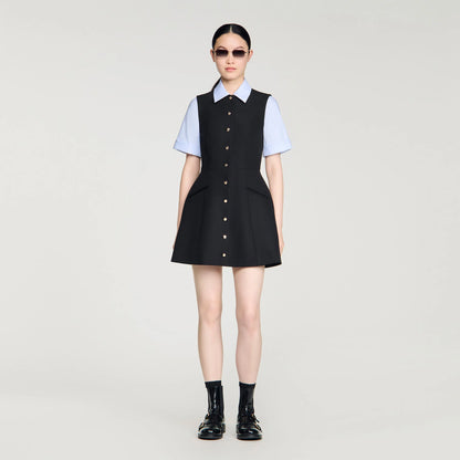 Ada 2-In-1 Short Dress Black