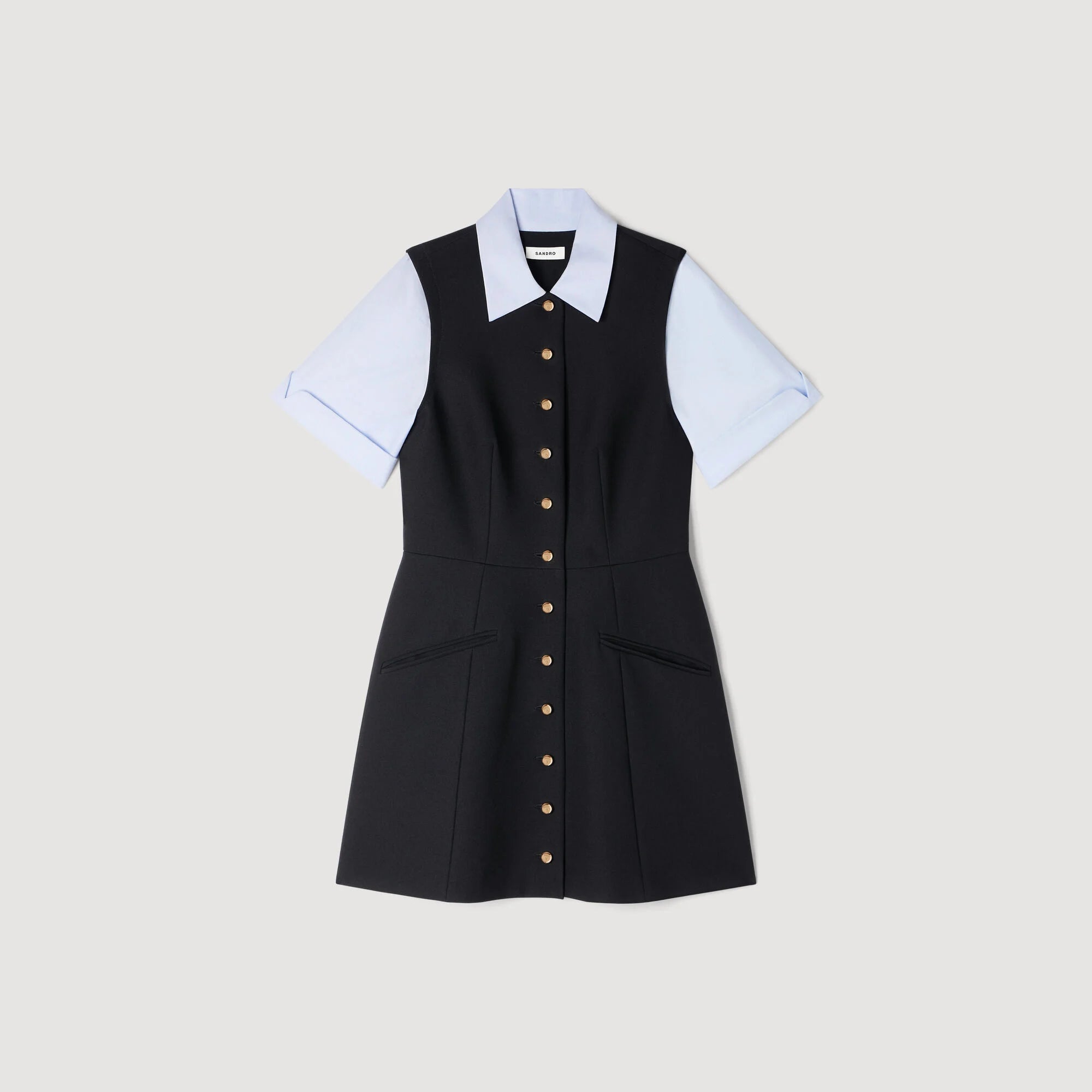 Ada 2-In-1 Short Dress Black