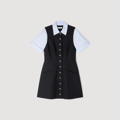 Ada 2-In-1 Short Dress Black
