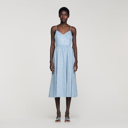 Iseanna Sequined Maxi Dress Blue