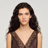 Behati Lace Collar Maxi Dress Brown