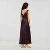 Behati Lace Collar Maxi Dress Brown