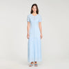 Levana Beaded Knit Maxi Dress Sky Blue
