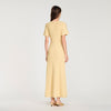 Diane Rhinestone Knit Maxi Dress Gold