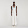 Tess Lingerie-Style Maxi Dress Ecru