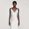 Tess Lingerie-Style Maxi Dress Ecru