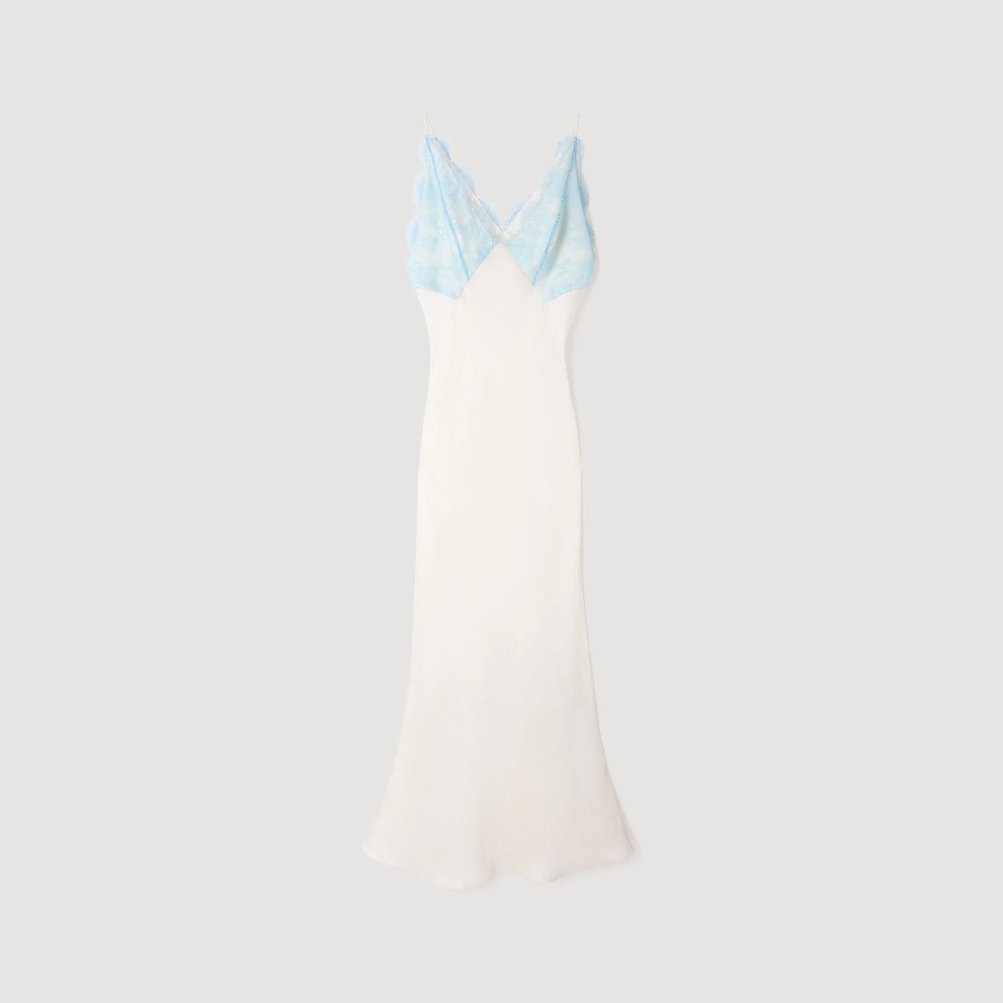 Tess Lingerie-Style Maxi Dress Ecru