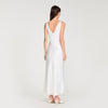 Alma Jewel Satin-Effect Maxi Dress White