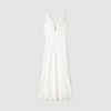 Alma Jewel Satin-Effect Maxi Dress White
