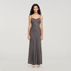Dona Floral Slip Maxi Dress DEEP BLUE / OCHER