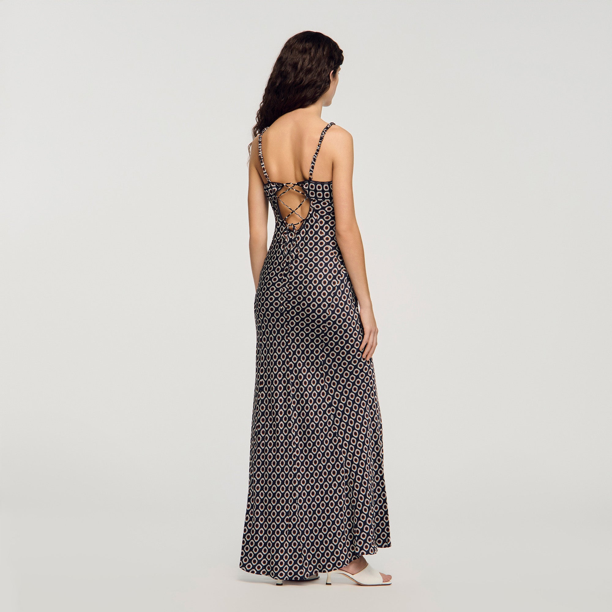 Dona Floral Slip Maxi Dress DEEP BLUE / OCHER