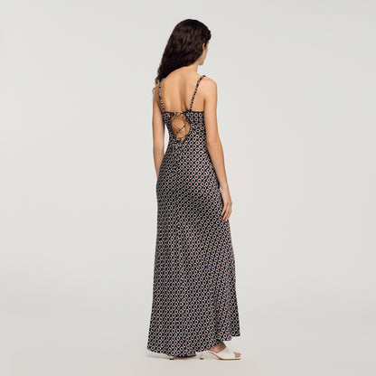 Dona Floral Slip Maxi Dress DEEP BLUE / OCHER