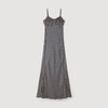Dona Floral Slip Maxi Dress Deep Blue / Ocher