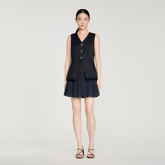 Nilda Short Bubble Dress Black