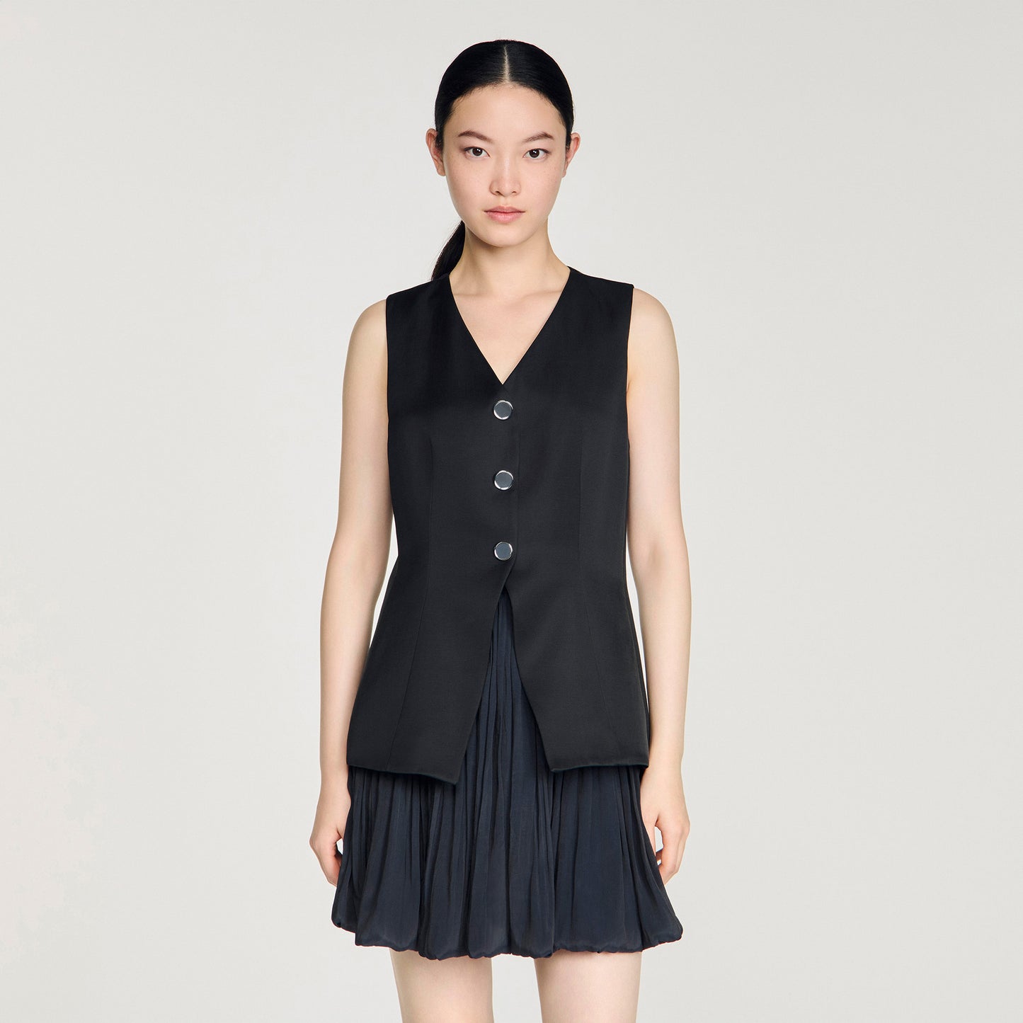 Nilda Short Bubble Dress Black
