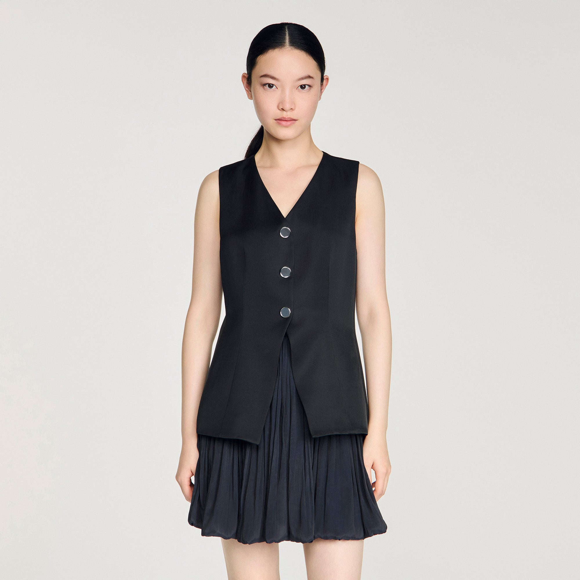Nilda Short Bubble Dress Black