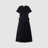 Judith Peplum Knit Maxi Dress Black