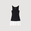 Mendy Two-Tone Short Dress BLACK
