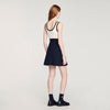 Ellie Two-Tone Knit Short Dress BLACK