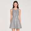 Flavie Tweed And Sequin Short Dress Black / White