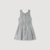 Flavie Tweed And Sequin Short Dress Black / White