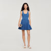 Nina Beaded Knit Short Dress BLUE