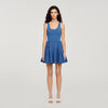 Nina Beaded Knit Short Dress BLUE