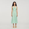 Monira V-Neck Floral Print Maxi Dress LIGHT GREEN