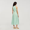 Monira V-Neck Floral Print Maxi Dress LIGHT GREEN