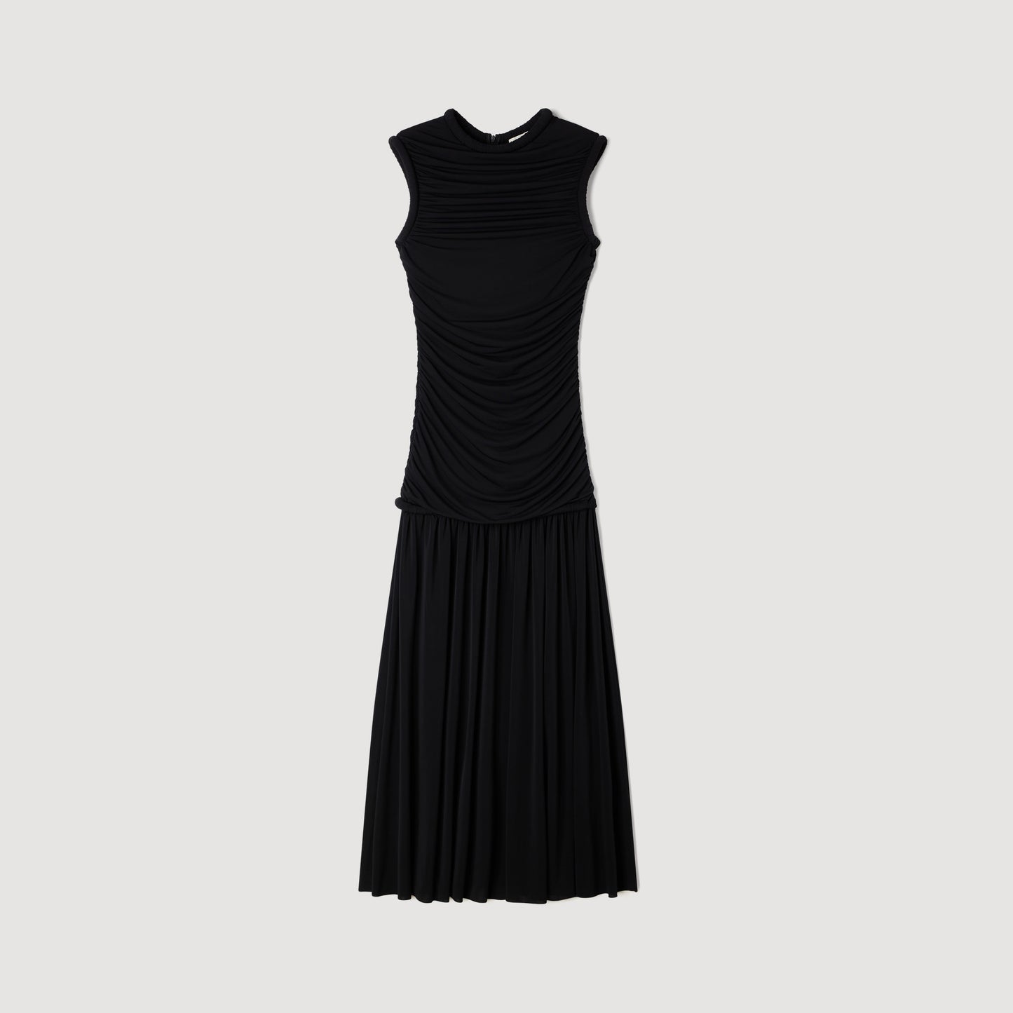 Azalea Draped Maxi Dress Black