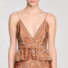 Vanellia Bandana-Print Maxi Dress Brown / Black