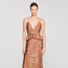 Vanellia Bandana-Print Maxi Dress Brown / Black