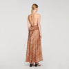 Vanellia Bandana-Print Maxi Dress Brown / Black