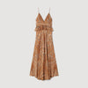 Vanellia Bandana-Print Maxi Dress Brown / Black