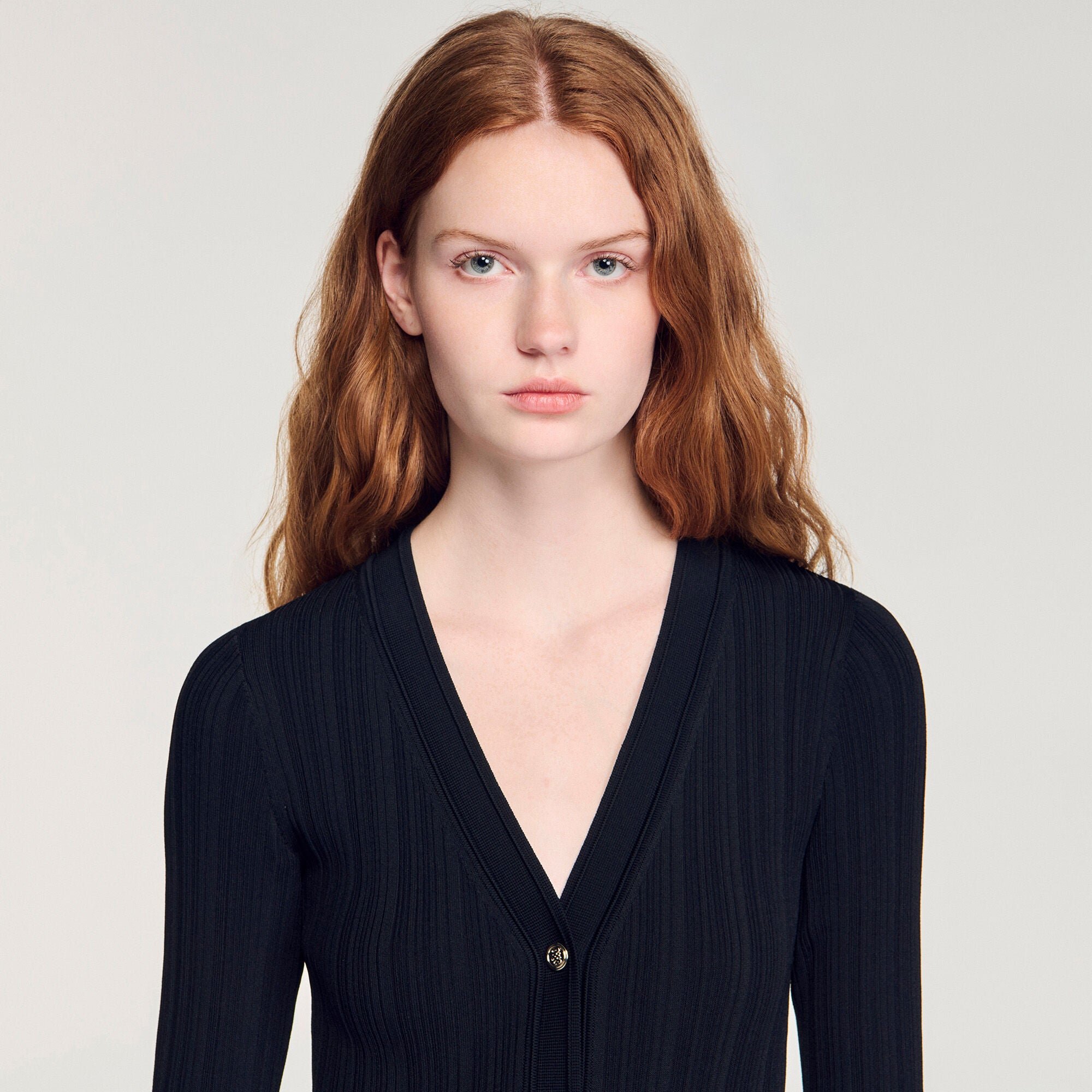 Narya Knit Maxi Dress With Ruffle Black