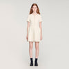 Gisele Pointelle Knit Short Dress ECRU