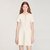 Gisele Pointelle Knit Short Dress ECRU